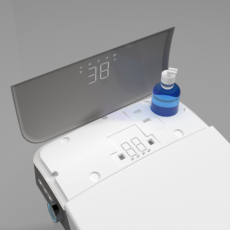 Panel LED del inodoro Akira con indicadores de temperatura y modos